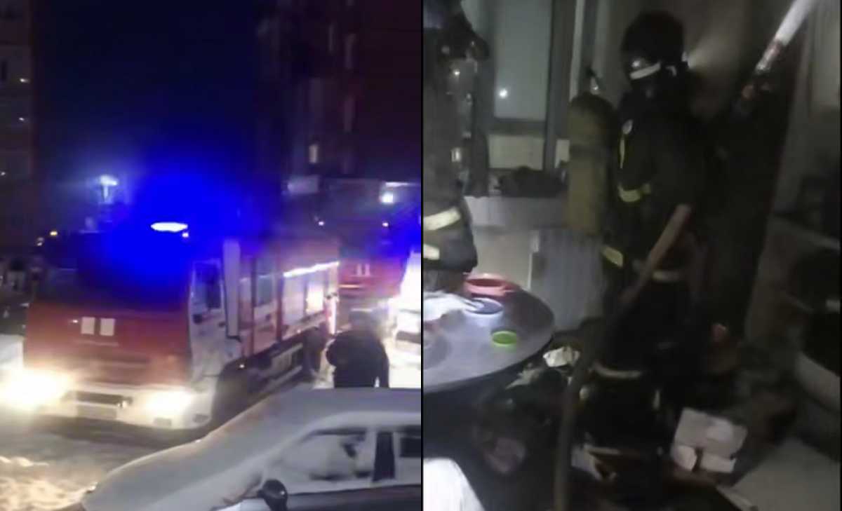 25 человек эвакуировали из-за пожара в многоэтажке в Костанае