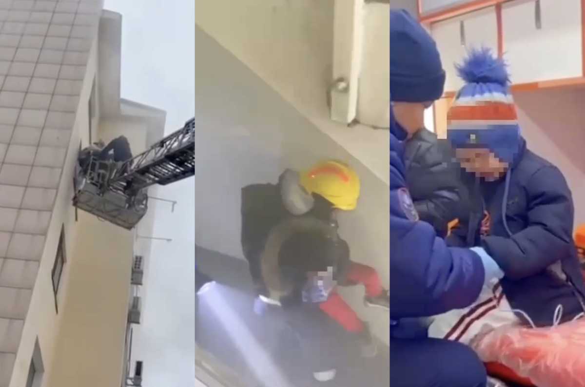 Семерых детей спасли при пожаре в многоэтажке в Талдыкоргане