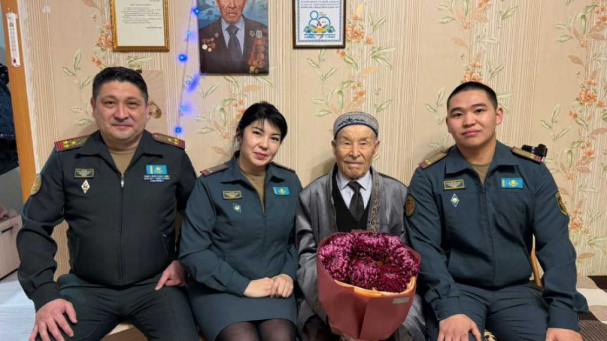 Ветеран Великой Отечественной войны из Костаная отметил 100-летний юбилей