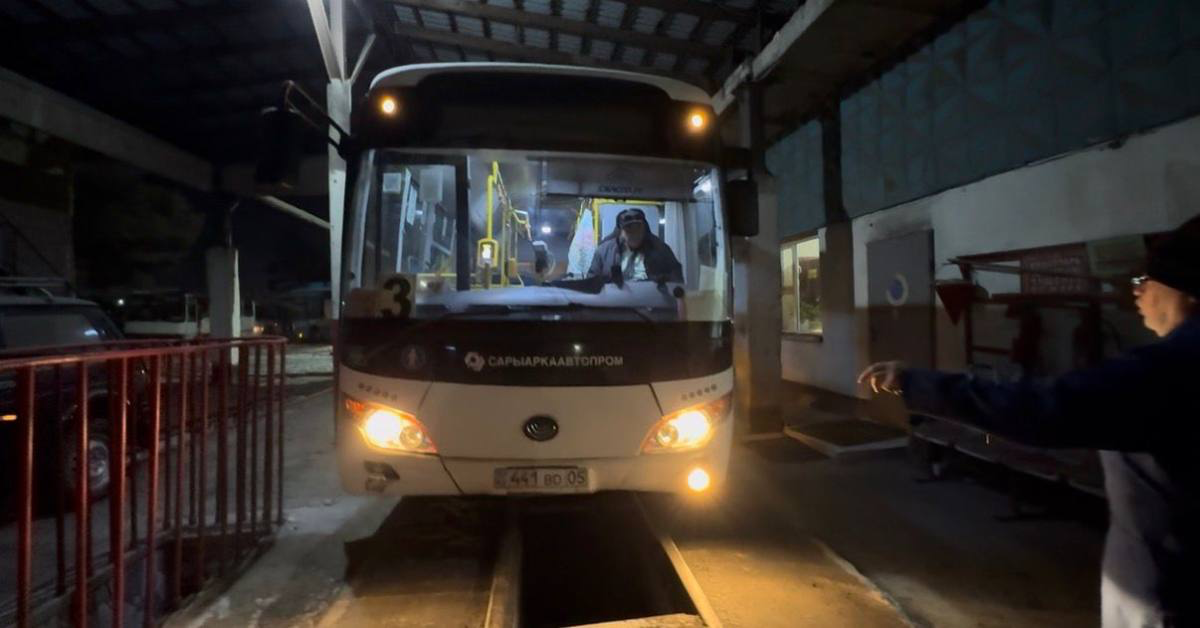 Полицейские провели профилактическую работу с водителями автобусов в Талдыкоргане