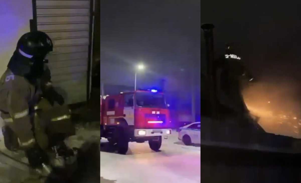 Банный комплекс горел в Астане: в МЧС рассказали подробности