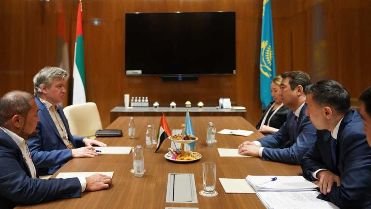 Айдарбек Сапаров провел ряд двусторонних переговоров с бизнес-сообществом ОАЭ