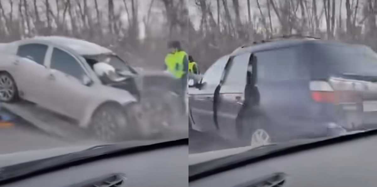 Два автомобиля столкнулись в Астане: есть пострадавшие