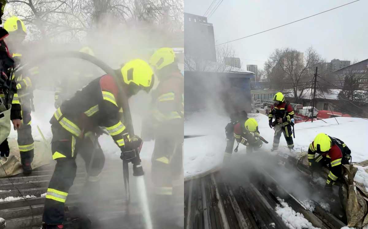 Магазин стройматериалов горел в Алматы