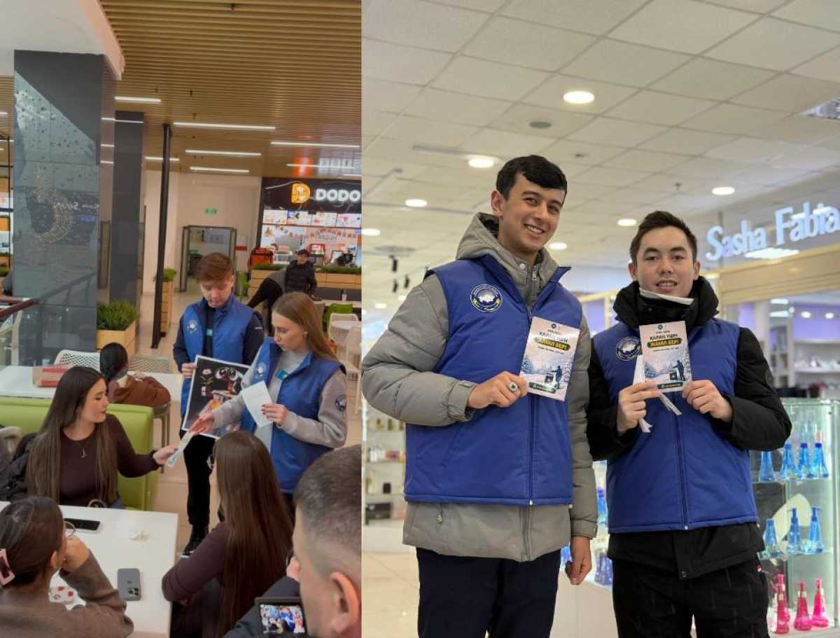 Молодёжь Костанайской областной АНК организовала экологический интерактив в рамках «Таза Қазақстан»