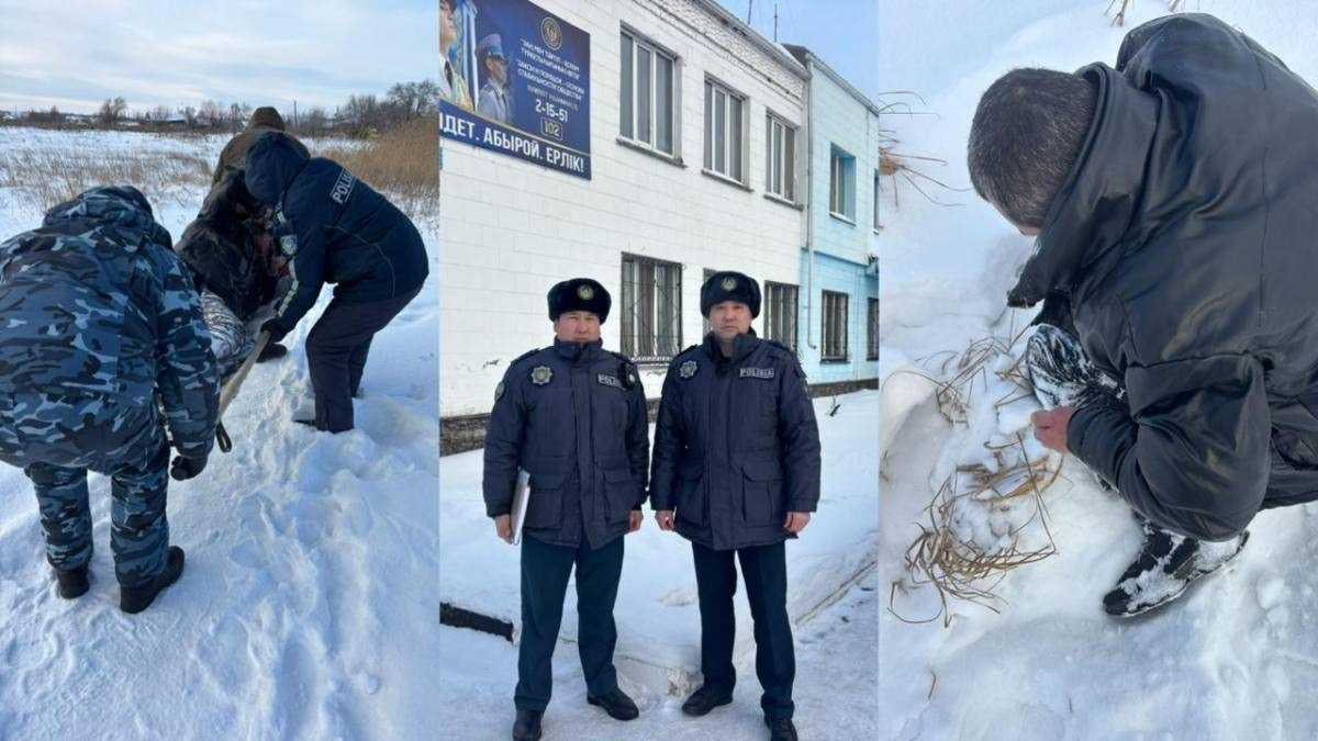 Замерзающего в сугробах пьяного мужчину спасли в СКО