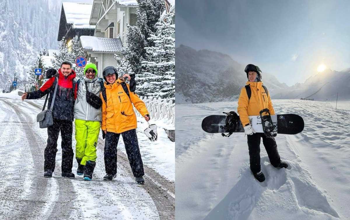 Азербайджанские тревел-блогеры посетили Шымбулак