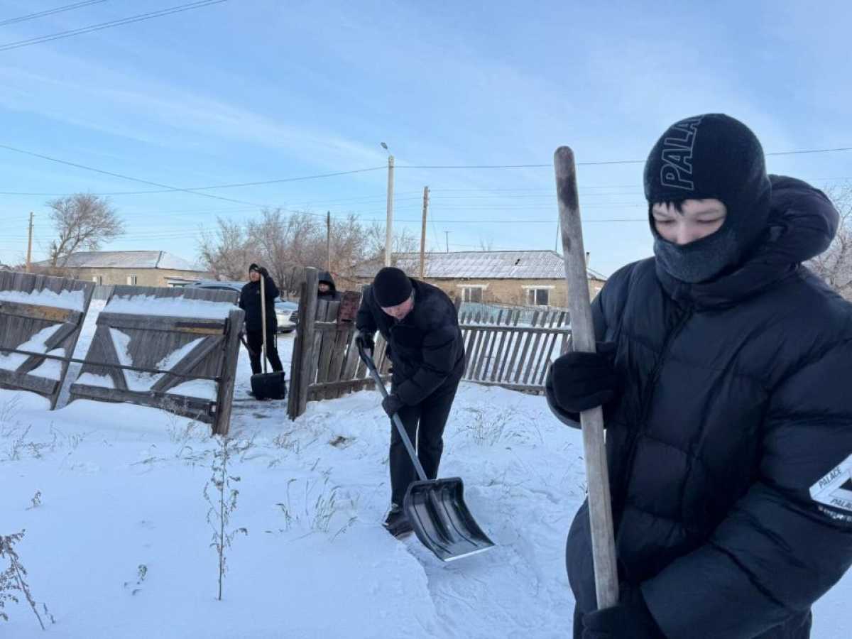 В Костанайской области провели акцию «Снежный десант»