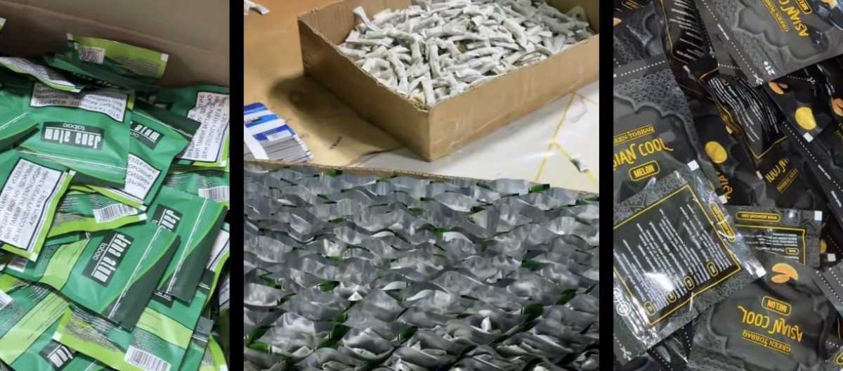 Три подпольных цеха по производству снюса ликвидировали в Туркестанской области