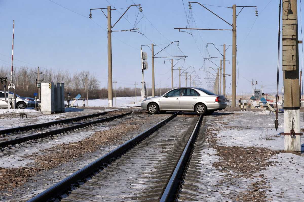 Машинисты предотвратили два столкновения поездов с автомобилями на юге Казахстана