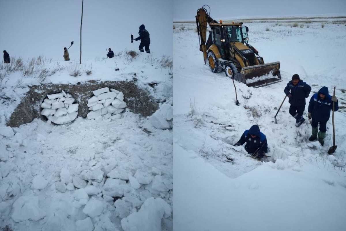 В Курчумском районе начались работы по подготовке к весеннему паводку