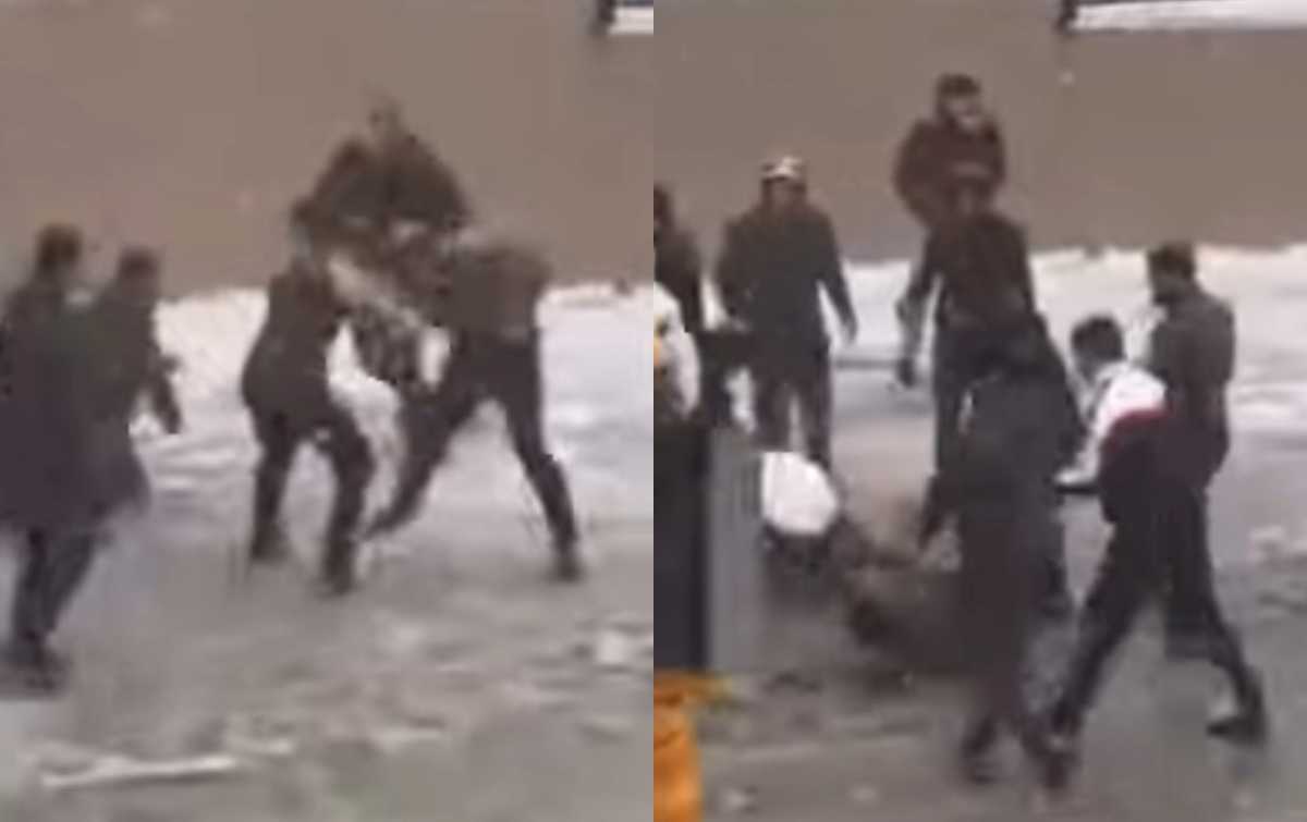 Дорожный конфликт перерос в массовую драку в Шымкенте