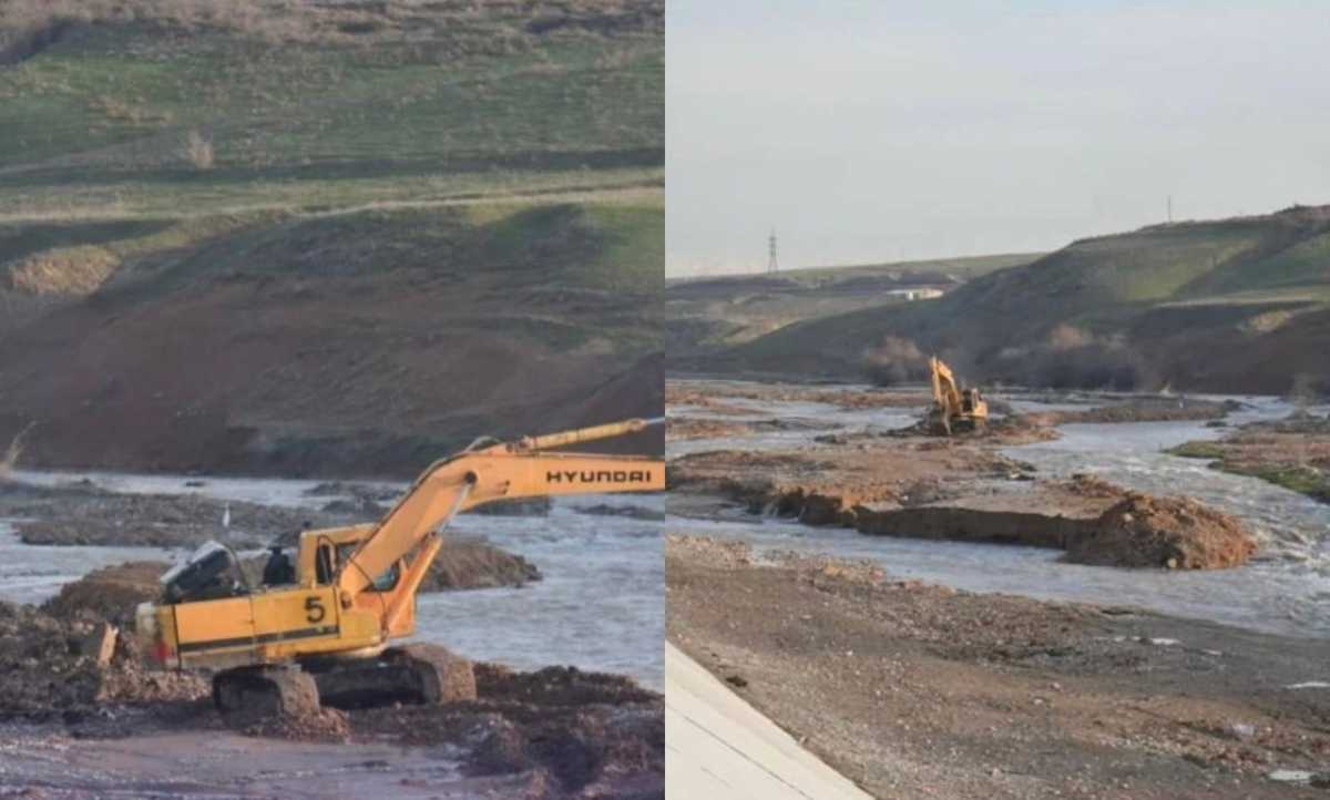 Дамбу за 2,7 млрд тг повредили нелегальные добытчики в Шымкенте