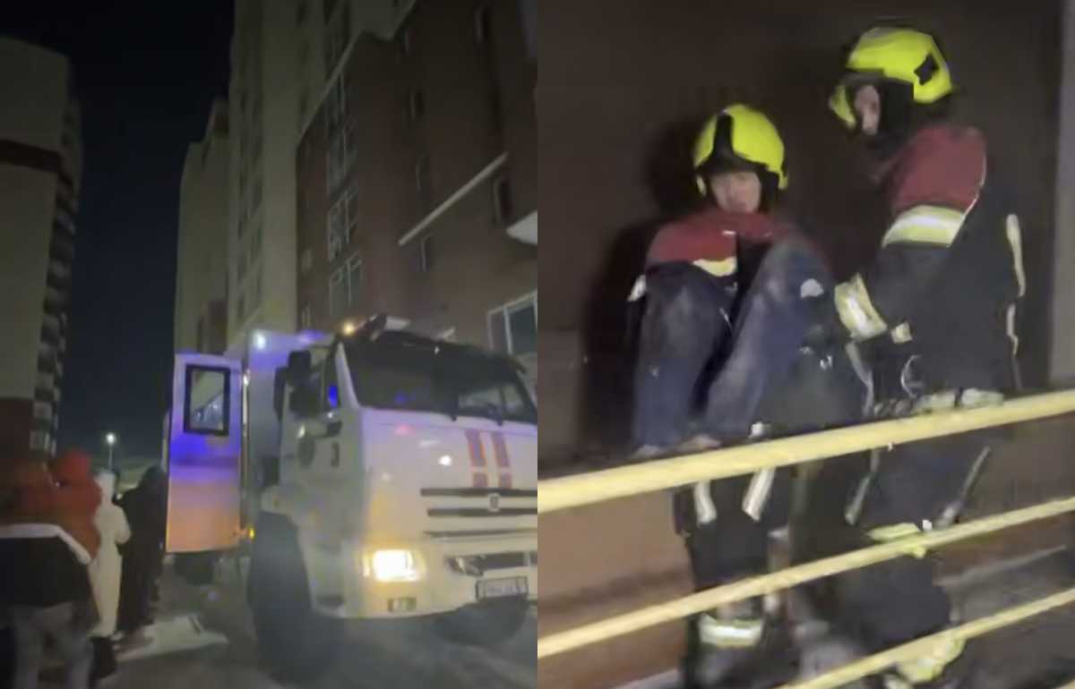 Более 70 человек эвакуировали из-за пожара в многоэтажке в Астане