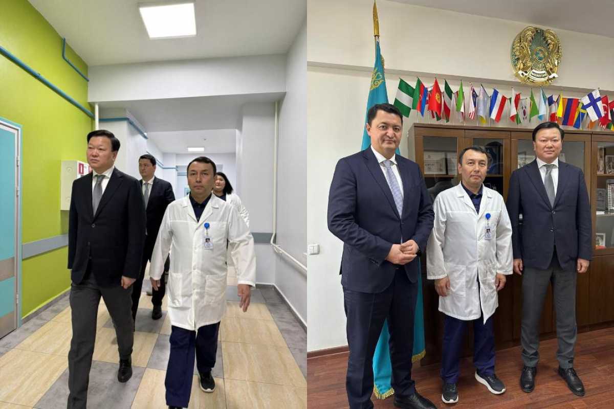 Советник Президента РК Алексей Цой посетил Городской кардиологический центр Алматы