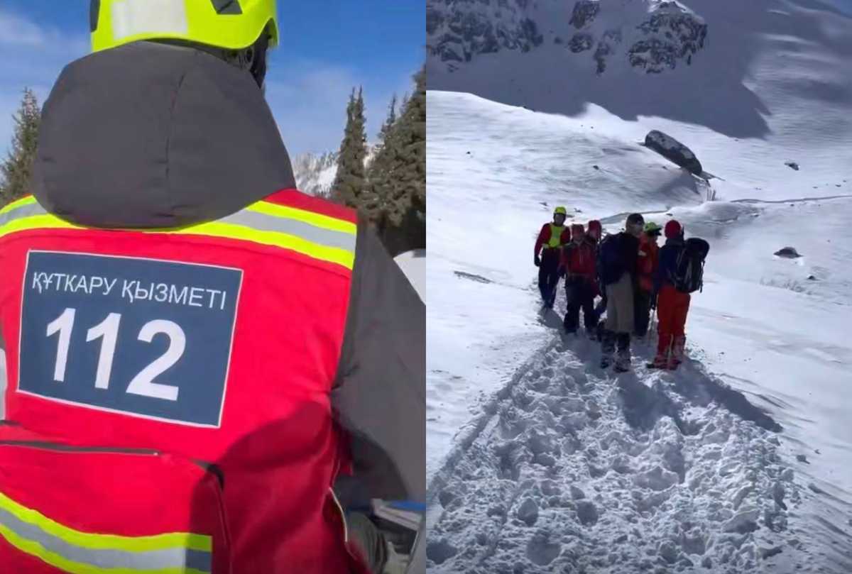 Туристов накрыло лавиной в горах Алматы: один человек погиб