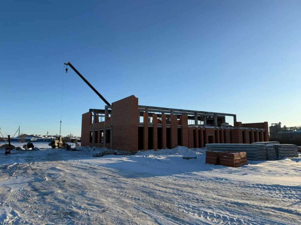 В Зеренде продолжается строительство нового историко-краеведческого музея