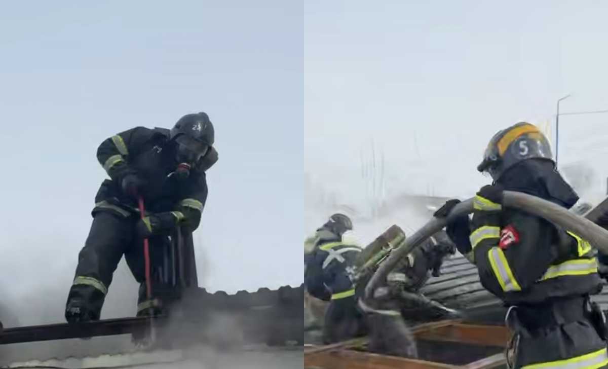 Спасатели предотвратили взрыв при пожаре в жилом доме в Астане