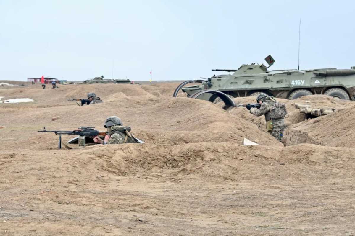 В Конаевском гарнизоне прошло ротное тактическое учение