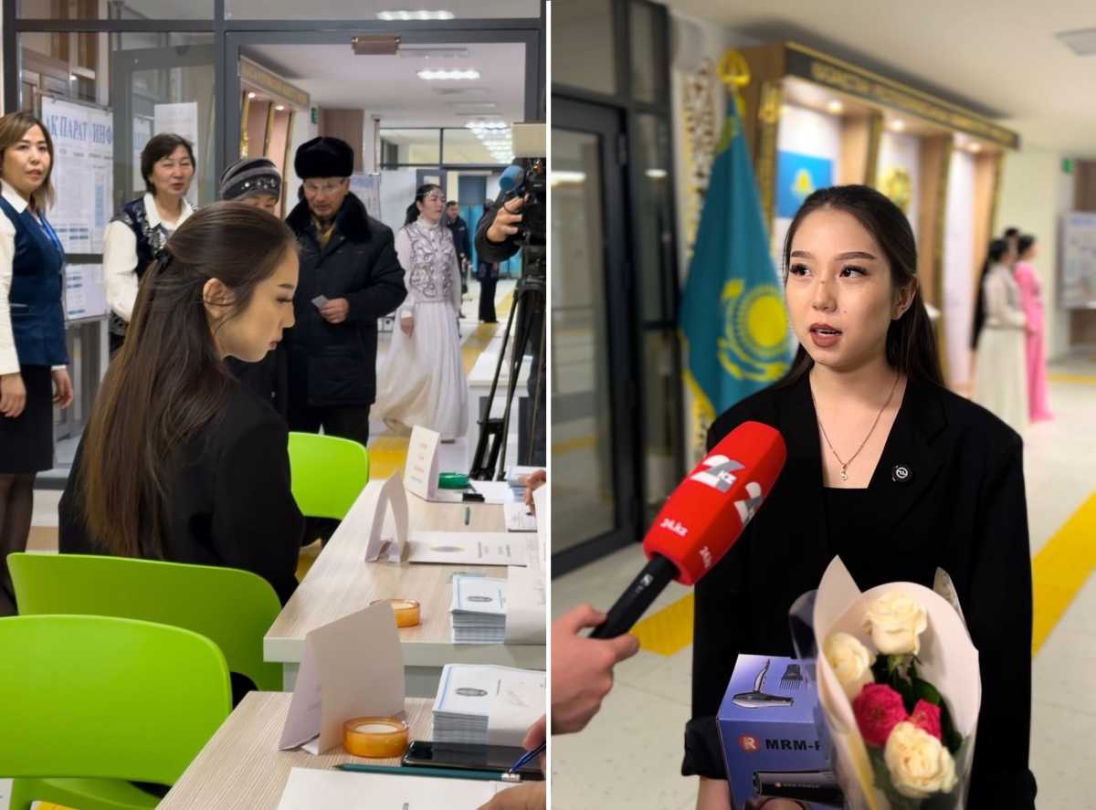 «Теперь я взрослая»: студентка из Уральска впервые проголосовала в свой 18-й день рождения