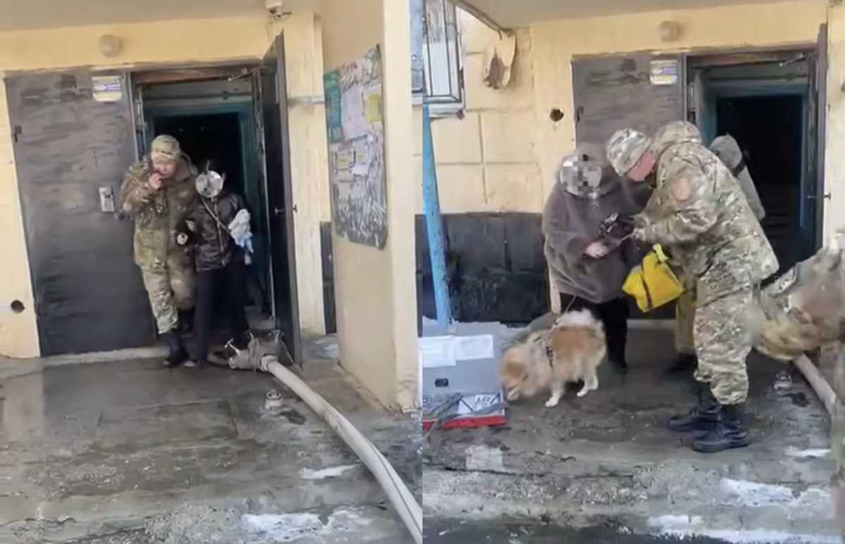 12 человек эвакуировали из-за пожара в многоэтажке в Костанае