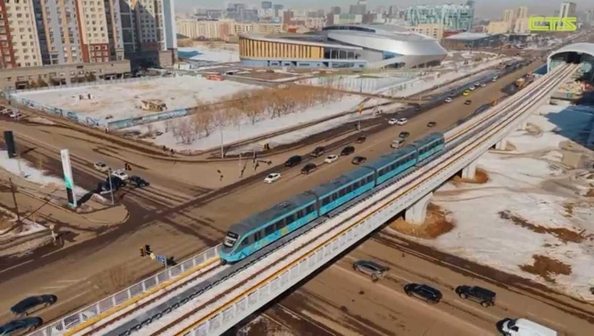 Поезда LRT разогнали до 80 км/ч в Астане