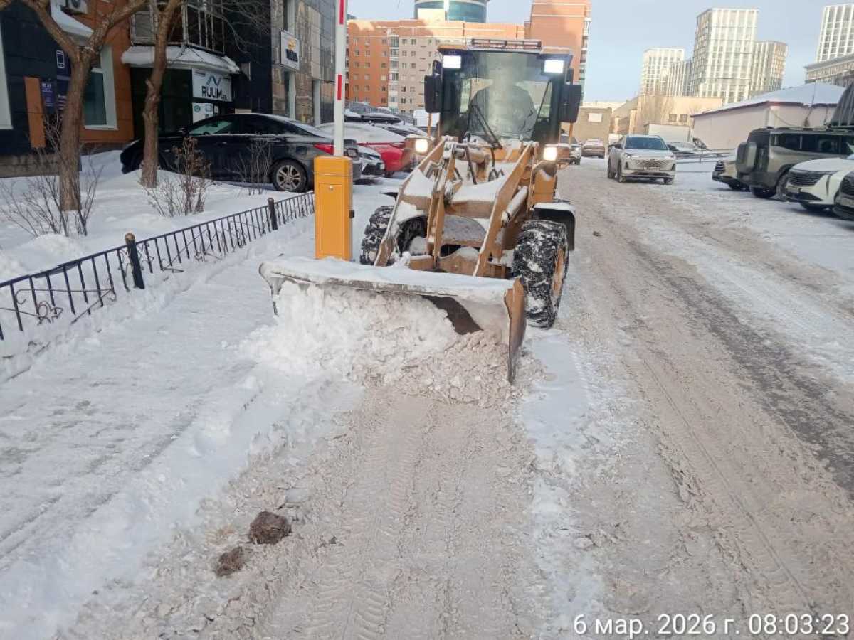 Более 3 тысяч дорожных рабочих задействовано в снегоуборочных работах в Астане