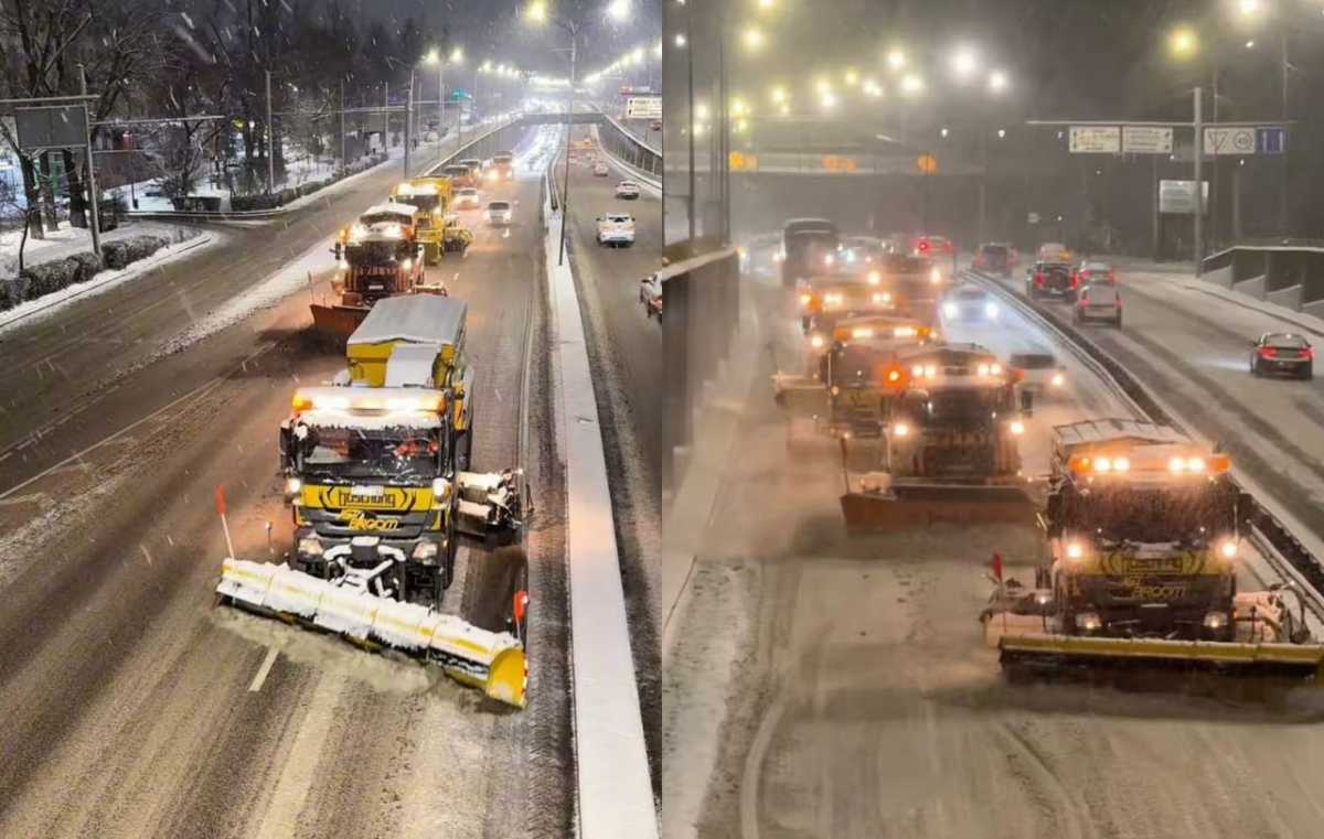 Весенний снегопад в Алматы: коммунальщики работают в усиленном режиме
