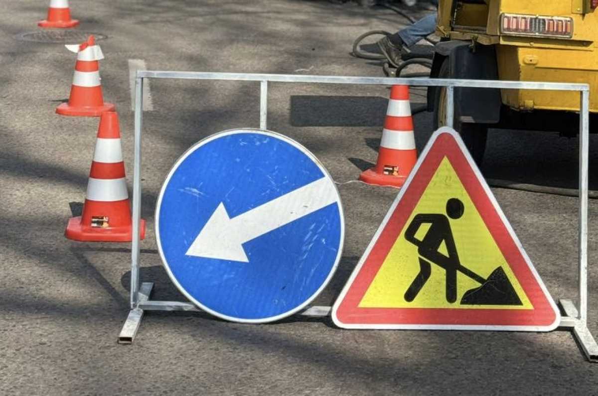 В Алматы временно ограничат движение на участке проспекта Назарбаева