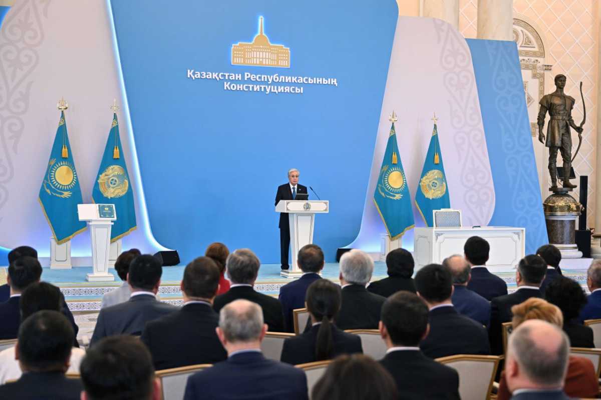 Токаев принял участие в торжественном мероприятии, посвящённом принятию Конституции