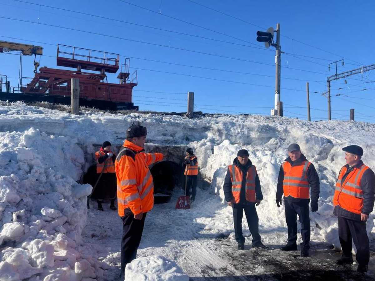 Готовность железнодорожной инфраструктуры к паводкам проверена в Акмолинской области