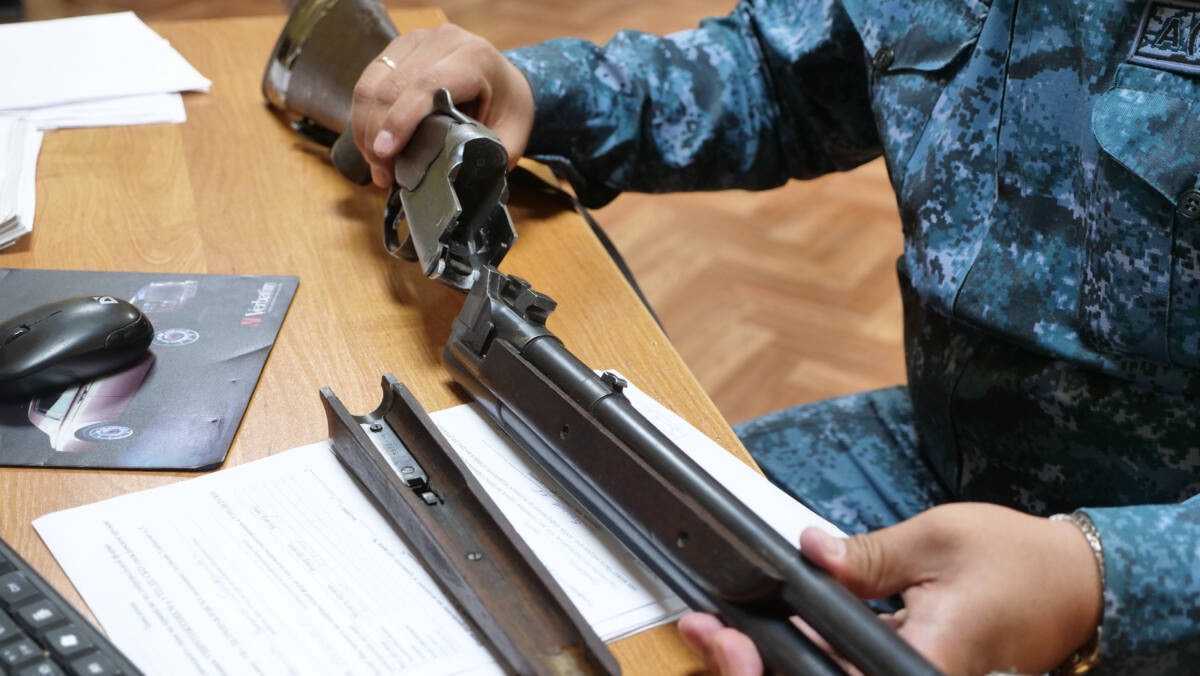 Алматинцев призвали добровольно сдать незарегистрированное оружие
