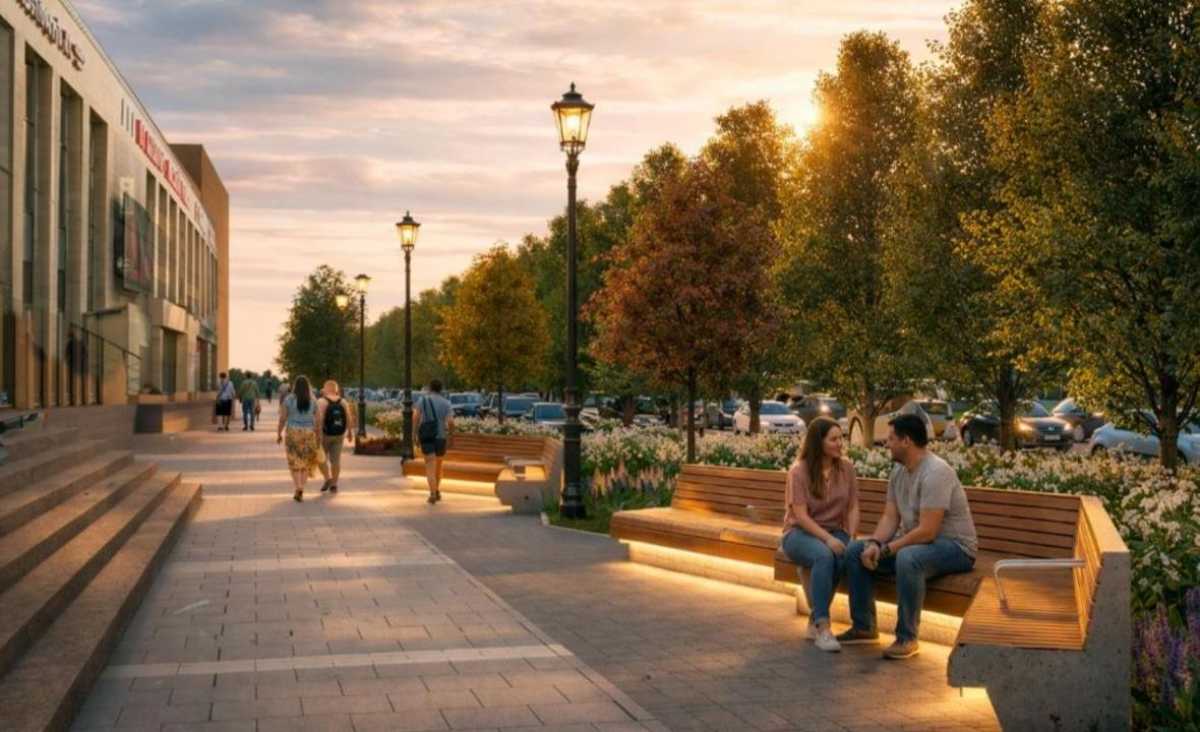 Комплексное благоустройство проспекта Б. Момышулы проводится в Астане