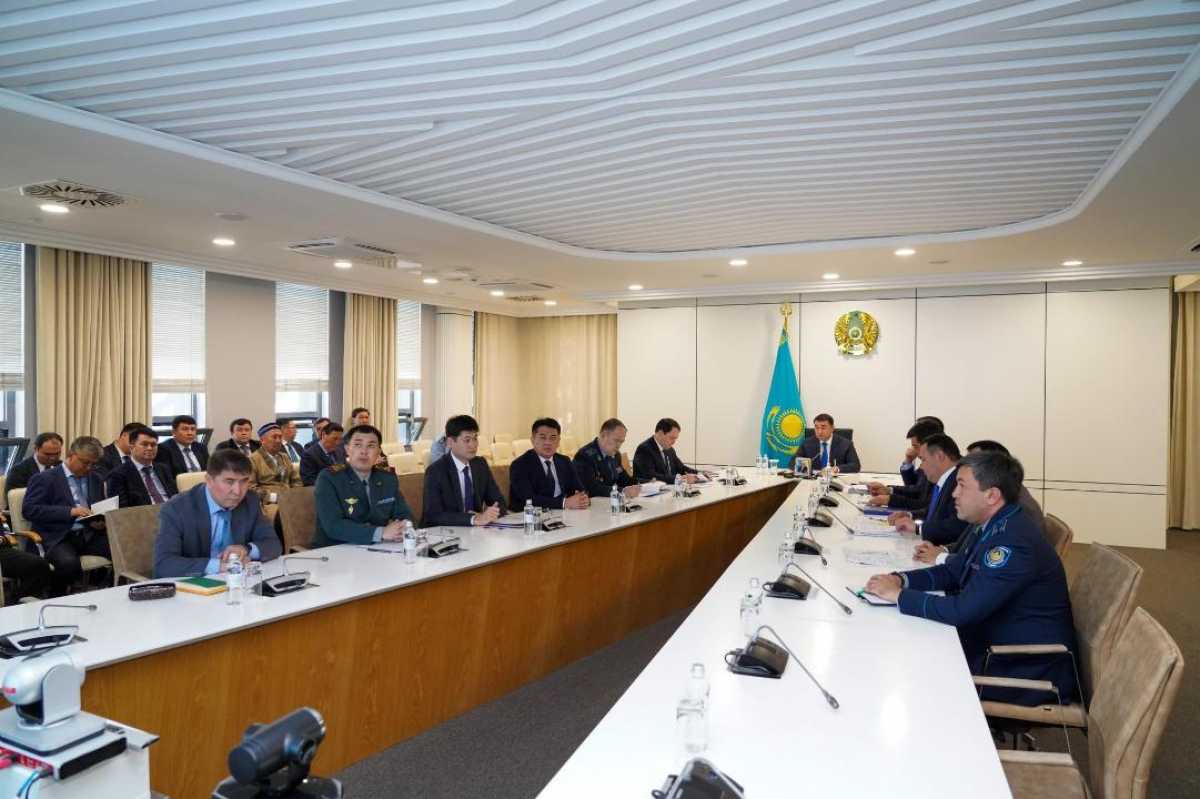 В Туркестанской области прошло заседание антитеррористической комиссии под председательством Нуралхана Кушерова