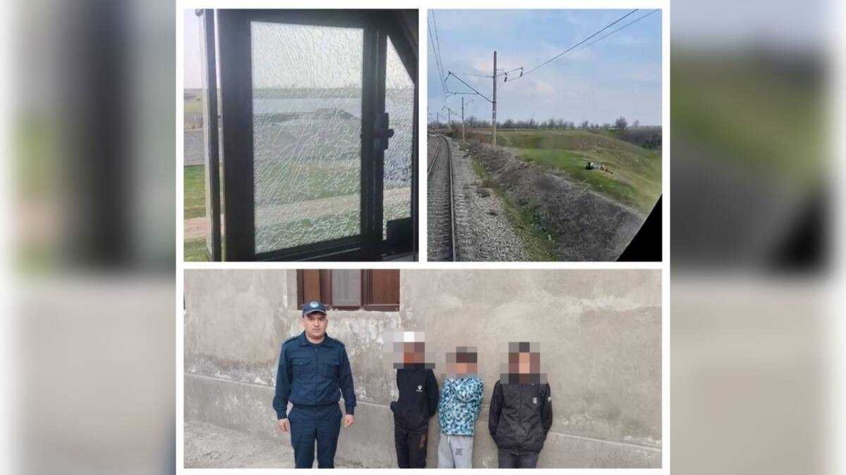 Поезд забросали камнями на юге Казахстана