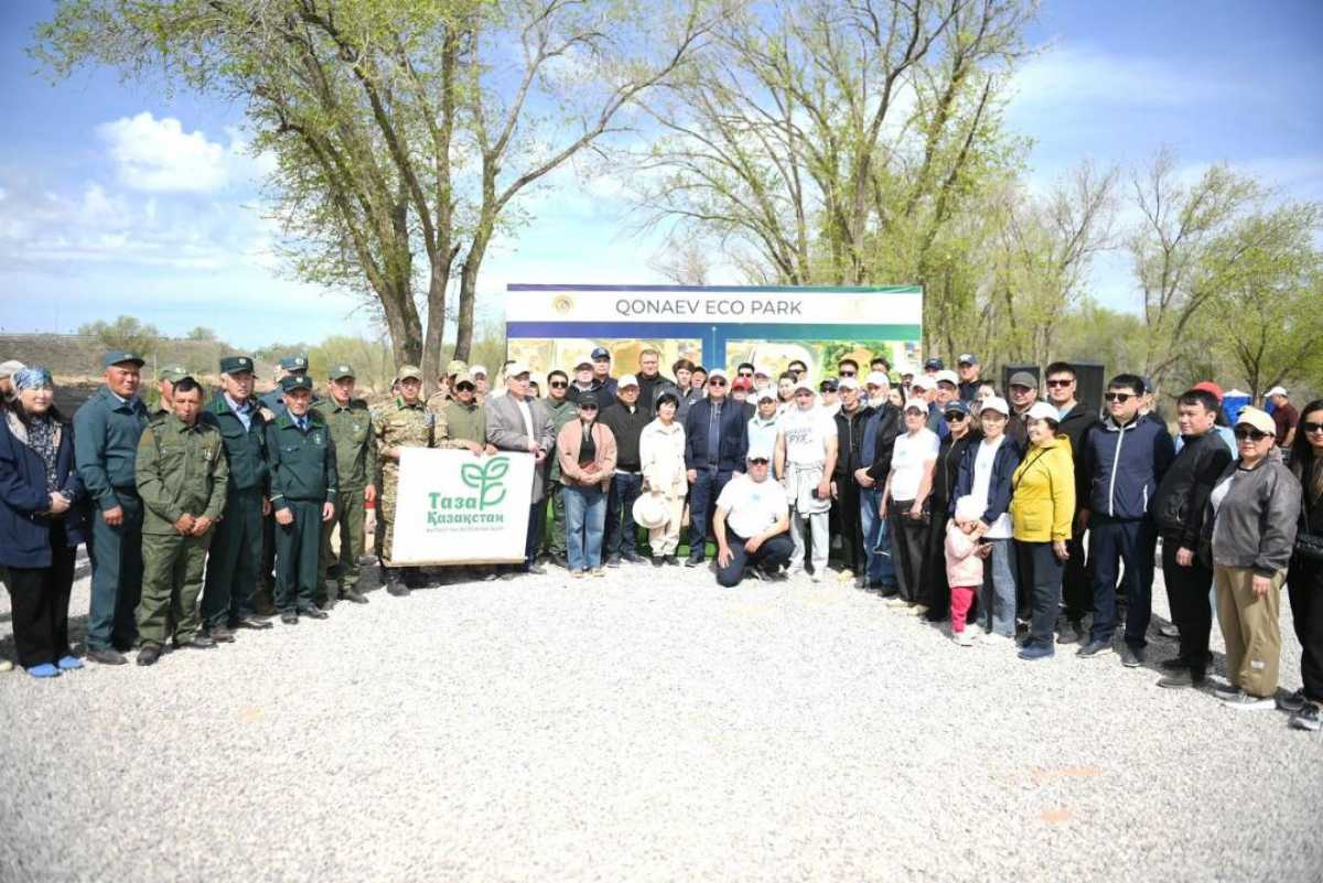 30 тысяч жителей Алматинской области вышли на масштабный субботник