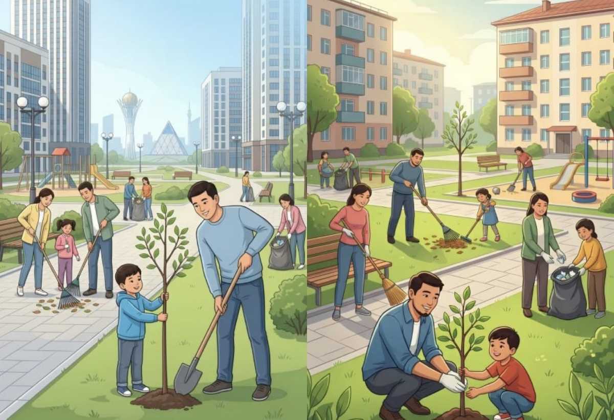 Экоакции по благоустройству и посадке деревьев пройдут в Астане 18 апреля
