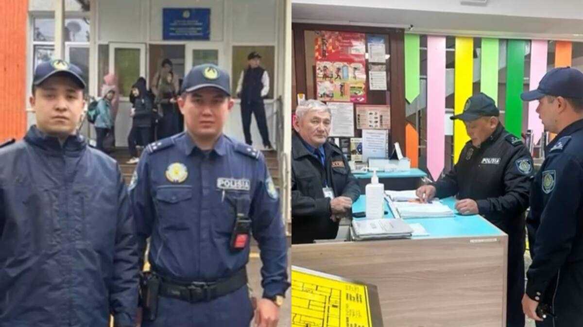 Пропускной режим и камеры: полицейские проверяют школы Алматы