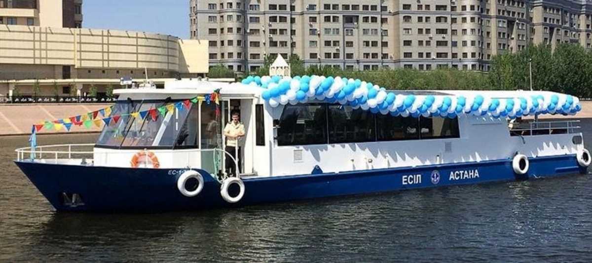 Речные прогулки по Есилю возобновят в Астане с 1 мая