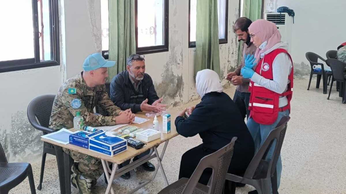 Медицинский лагерь Казахстана развернули у Голанских высот