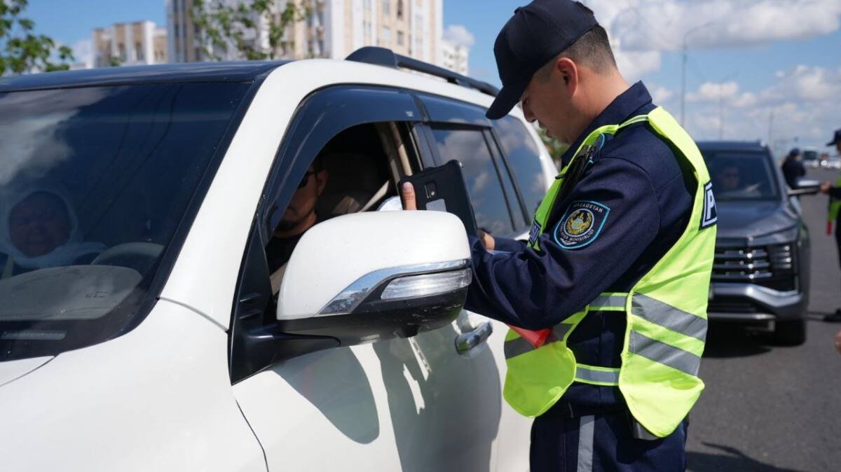 Более 5 тысяч нарушений за три дня: полиция усилила контроль на дорогах Туркестанской области