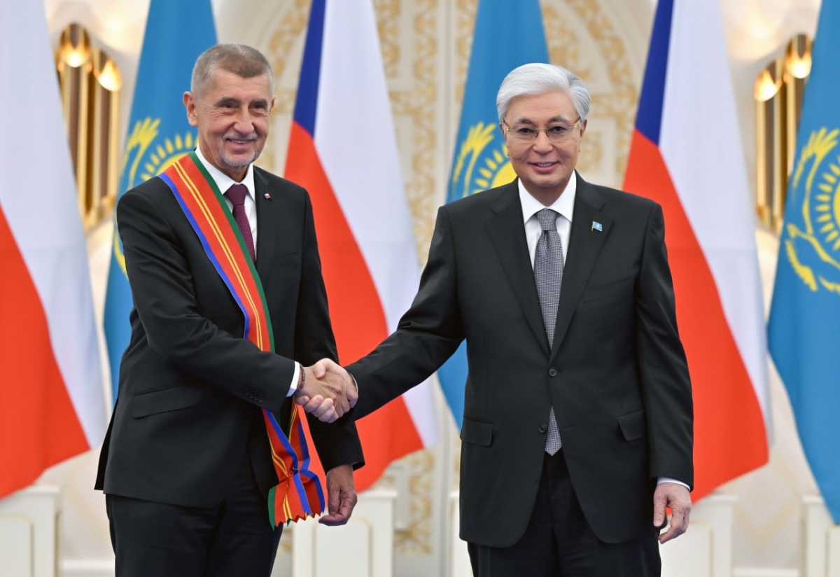 Токаев наградил премьер-министра Чехии орденом «Достық» І степени