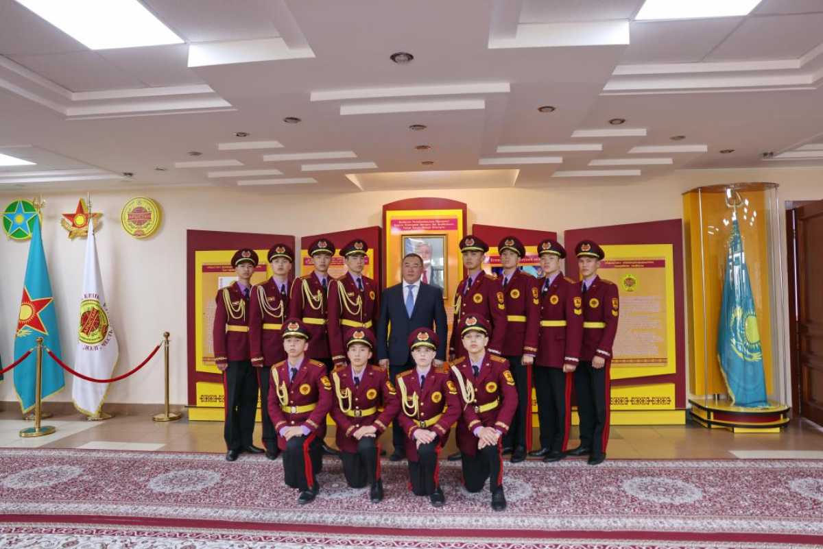 Воспитанники лицея «Арыстан» продемонстрировали строевую и боевую подготовку
