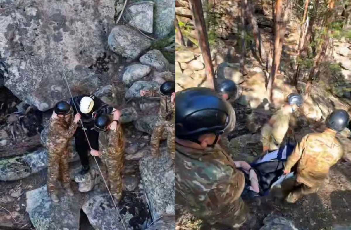 Туриста с переломом ноги спасли в горах Карагандинской области