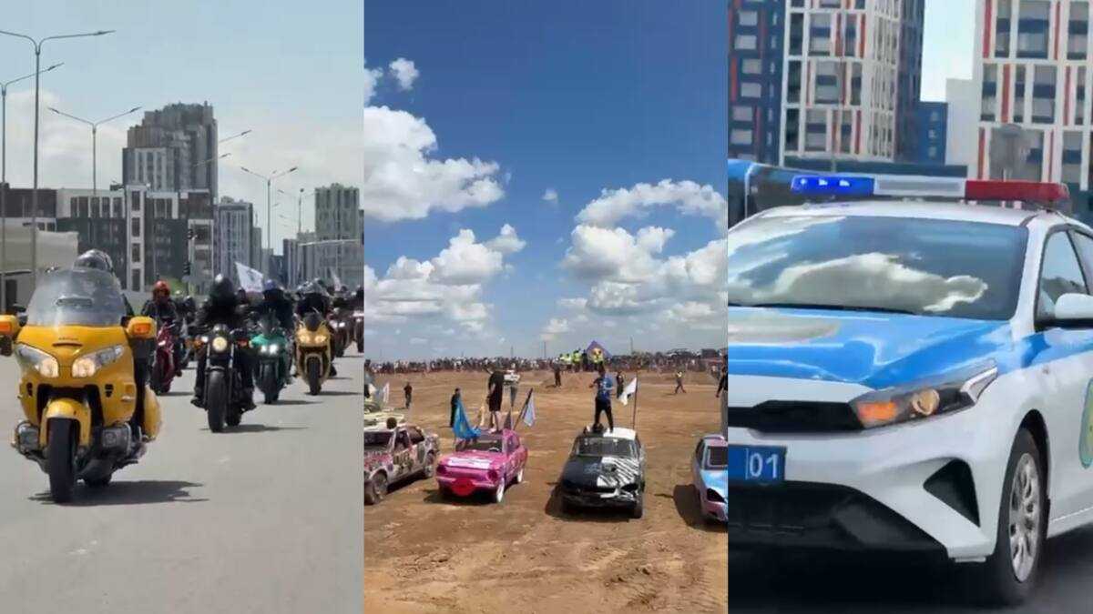 Авто-мотопробег в поддержку здорового образа жизни провели в Астане