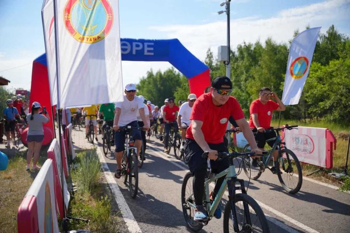 Антинаркотический велопробег провели в Астане
