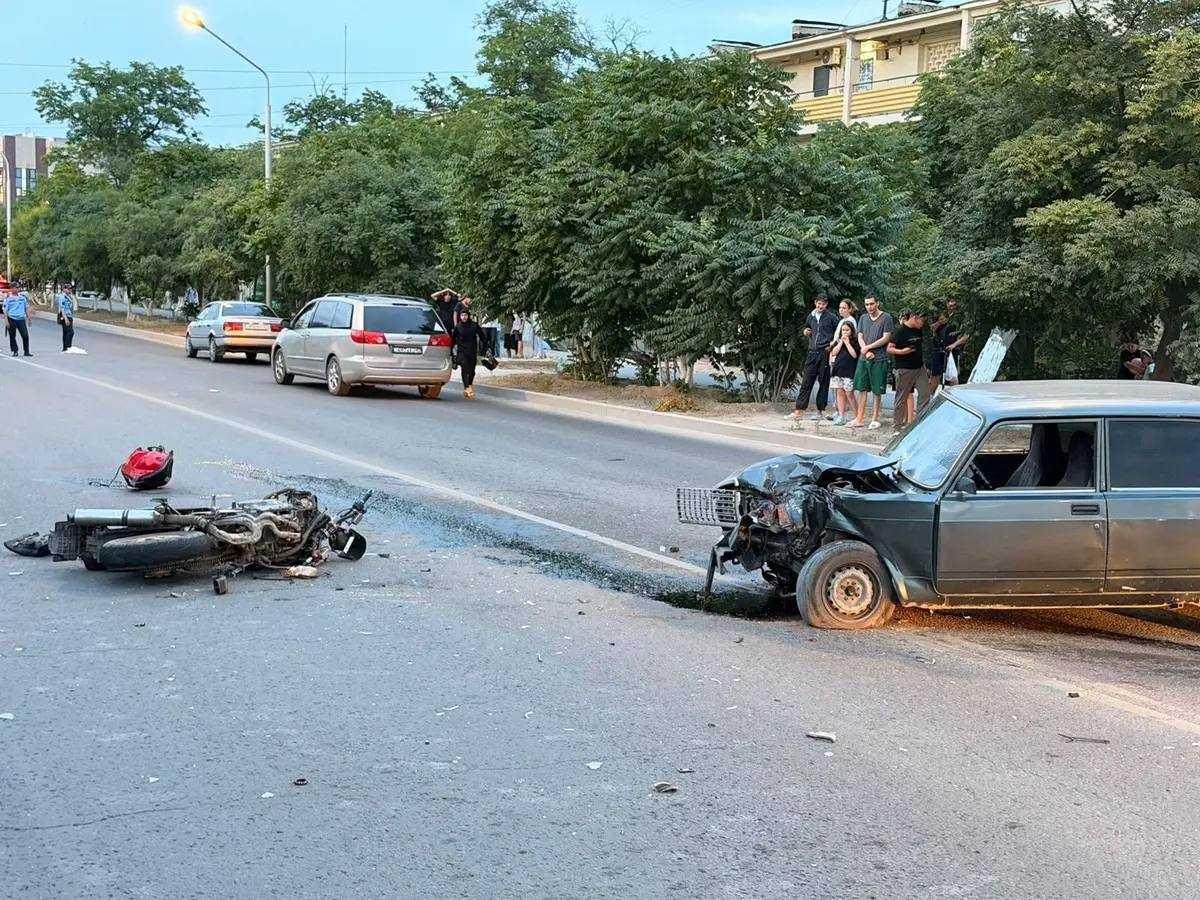 Молодой мотоциклист погиб при столкновении с автомобилем в Актау