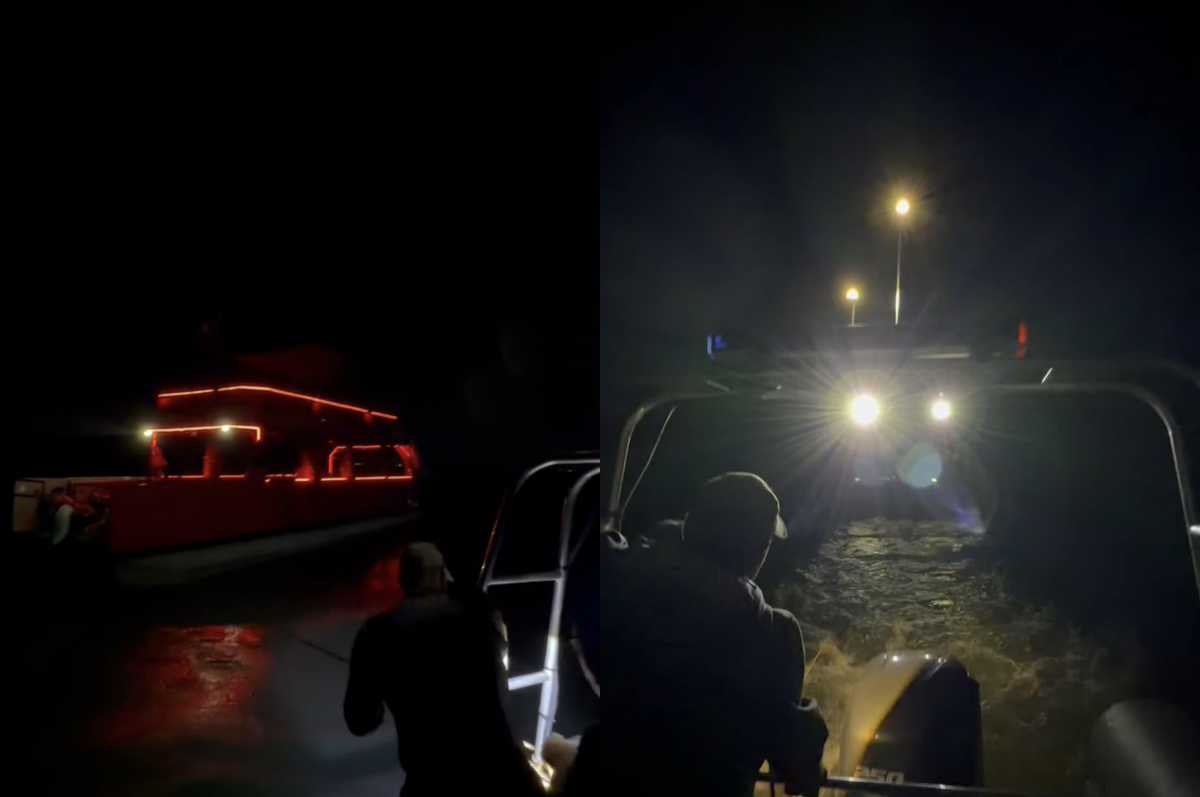Трёх человек спасли с дрейфующей лодки на Капшагайском водохранилище