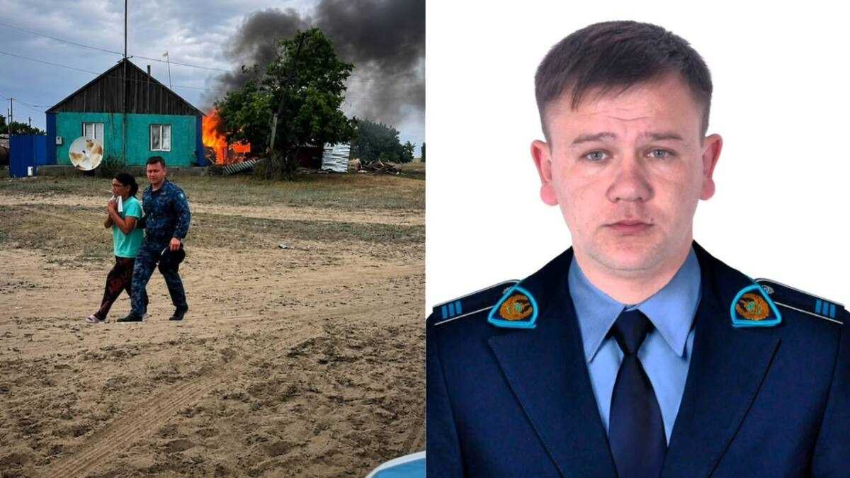 Полицейский спас женщину из горящего дома в Абайской области
