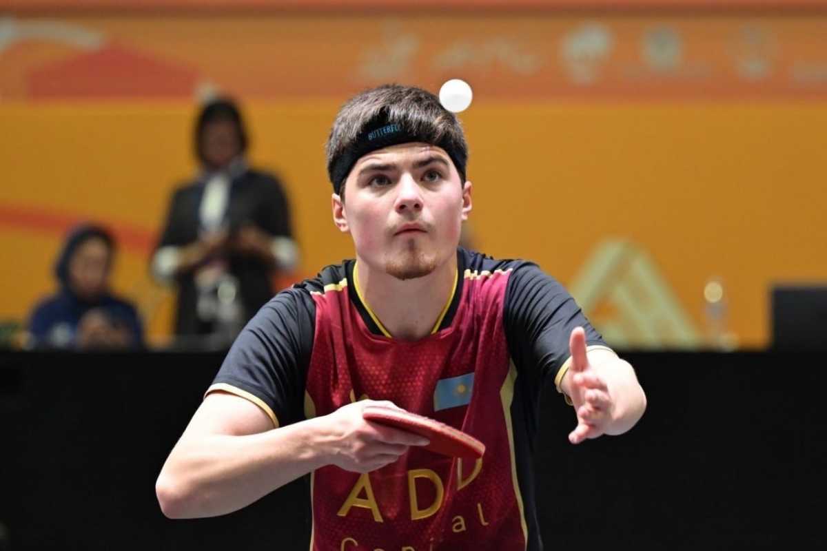 Алан Курмангалиев вышел в четвертьфинал молодёжного чемпионата Азии по настольному теннису